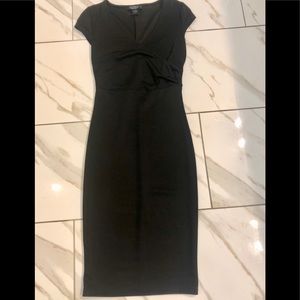 Black knee length dress